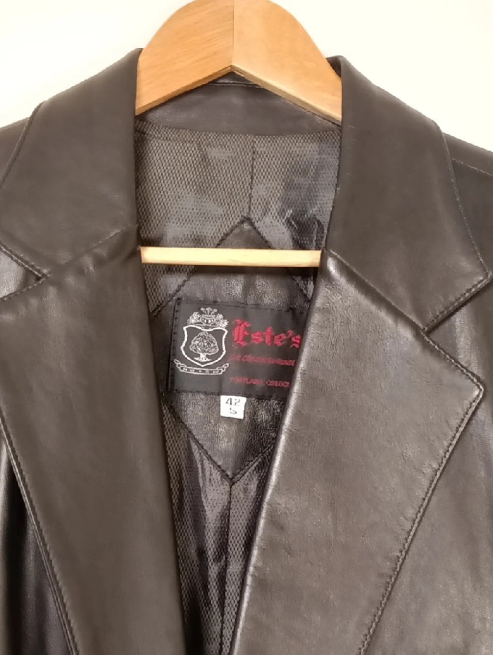 Vintage Este's Portland, OR Genuine Leather Blazer
